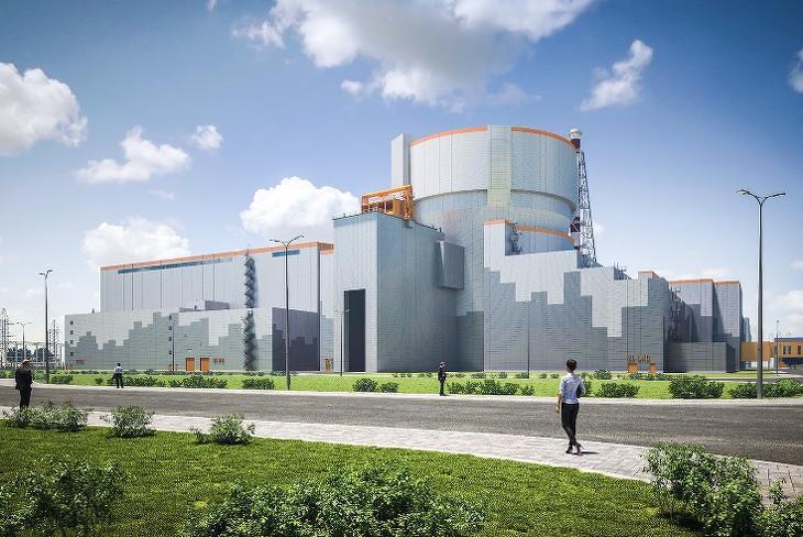 Az új reaktorépület látványterve. Forrás: paks2.hu