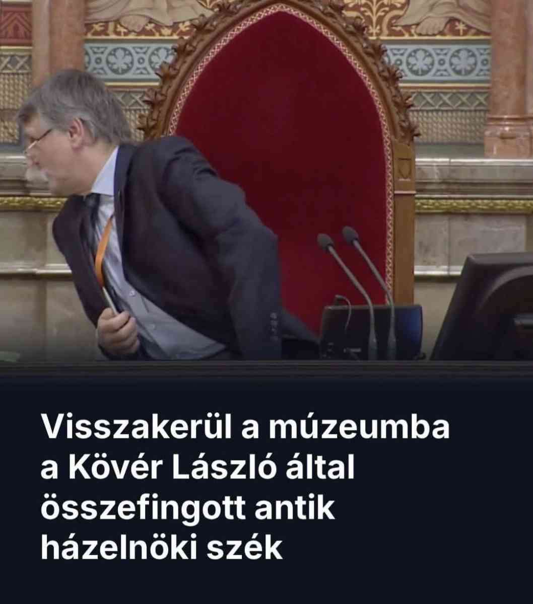 Kövér László széke mémmé vált.