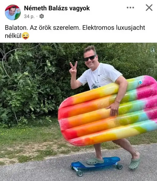 Németh Balázs kiakadt, amiért Magyar Péter hajókázott a Balatonon, luxizással vádolja