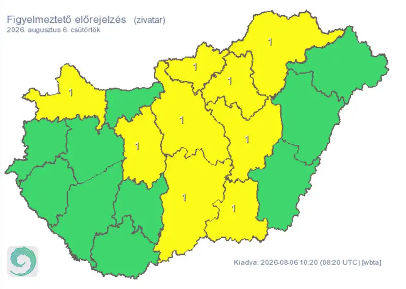 Brutális ami jön: Kegyetlen zivatarok érkeznek! 9 megyére adták ki a vészjelzést!